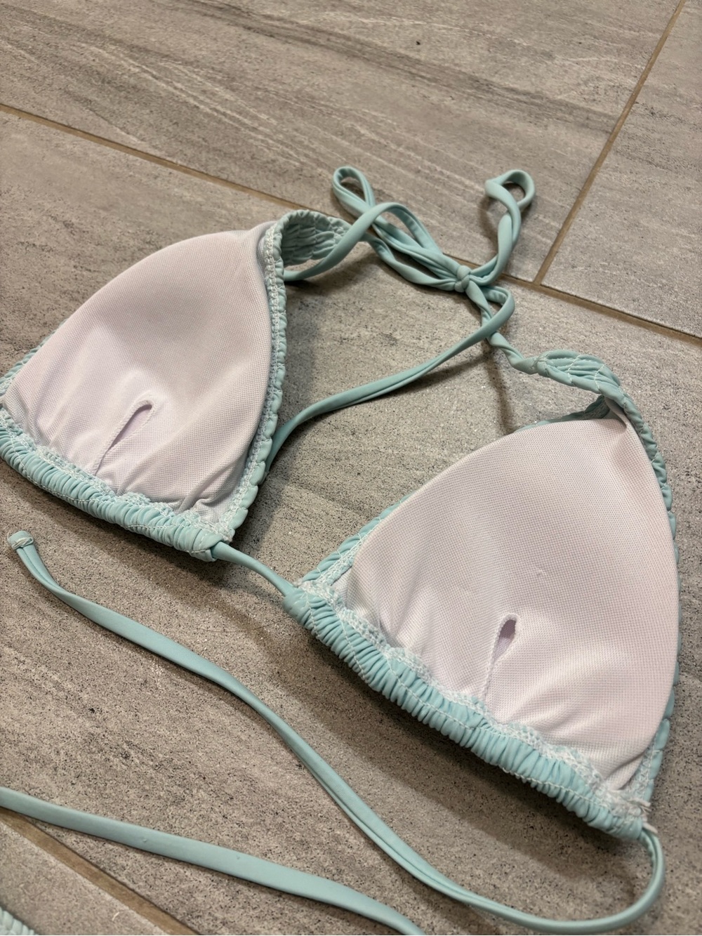 Smocked Triangle Bikini Set - Picture 7 of 8